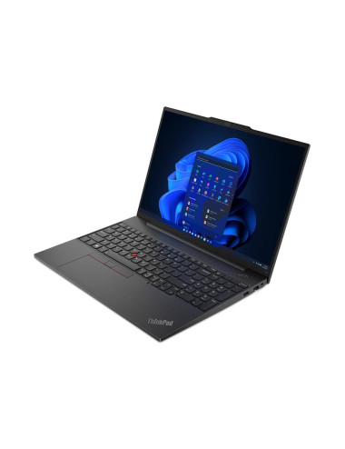 Lenovo ThinkPad E16 (Gen 1) Black, 16 ", IPS, WUXGA, 1920 x 1200, Anti-glare, Intel Core i7, i7-1355U, 16 GB, DDR4-3200, SSD 512