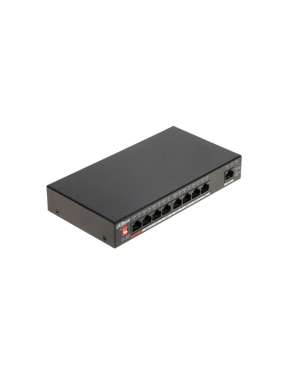 Switch|DAHUA|Type L2|Desktop/pedestal|Rack|1x10Base-T / 100Base-TX / 1000Base-T|PoE ports 8|96 Watts|DH-PFS3009-8ET1GT-96-V2