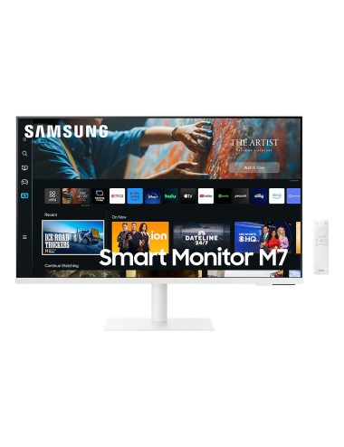 Samsung Smart Monitor LS32CM703UUXDU 32 ", VA, 4K, 3840 x 2160, 16:9, 4 ms, 300 cd/m , White, HDMI ports quantity 2, 60 Hz