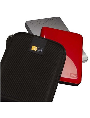 Case Logic Portable Hard Drive Case Black, Molded EVA Foam