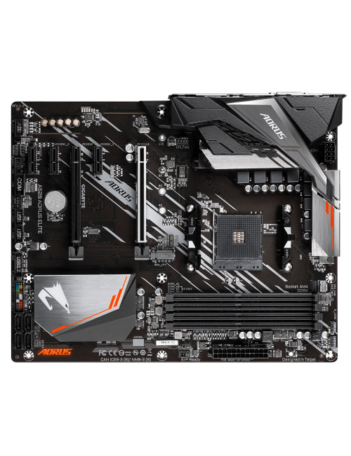 Gigabyte A520 AORUS ELITE 1.0 Processor family AMD, Processor socket AM4, DDR4 DIMM, Memory slots 4, Number of SATA connectors 4