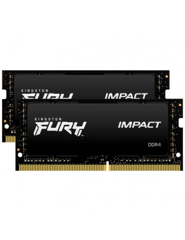 Kingston Fury Impact 16 GB, SODIMM, 3200 MHz, Notebook, Registered No, ECC No, 2x8 GB