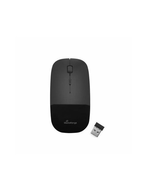 MOUSE USB OPTICAL WRL/BLACK MROS215 MEDIARANGE