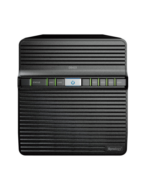 Synology Tower NAS DS423 up to 4 HDD/SSD, Realtek, RTD1619B, Processor frequency 1.7 GHz, 2 GB, DDR4, 2x1GbE, 2xUSB 3.2 Gen 1