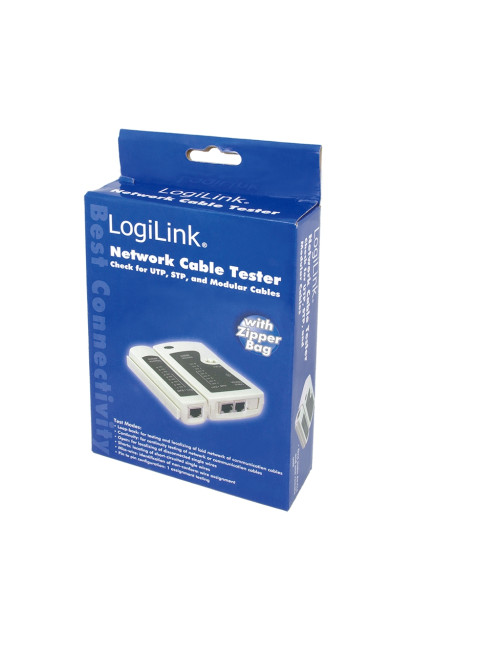 Logilink Cable tester for RJ11, RJ12 and RJ45 with remote unit