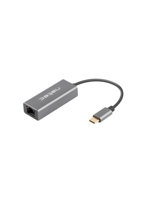 Natec Ethernet Adapter, Cricket USB 3.1, USB 3.1 to RJ45, Gray