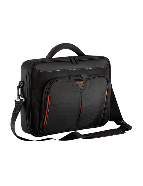 Targus Classic+ Fits up to size 15.6 ", Black/Red, Shoulder strap, Messenger - Briefcase