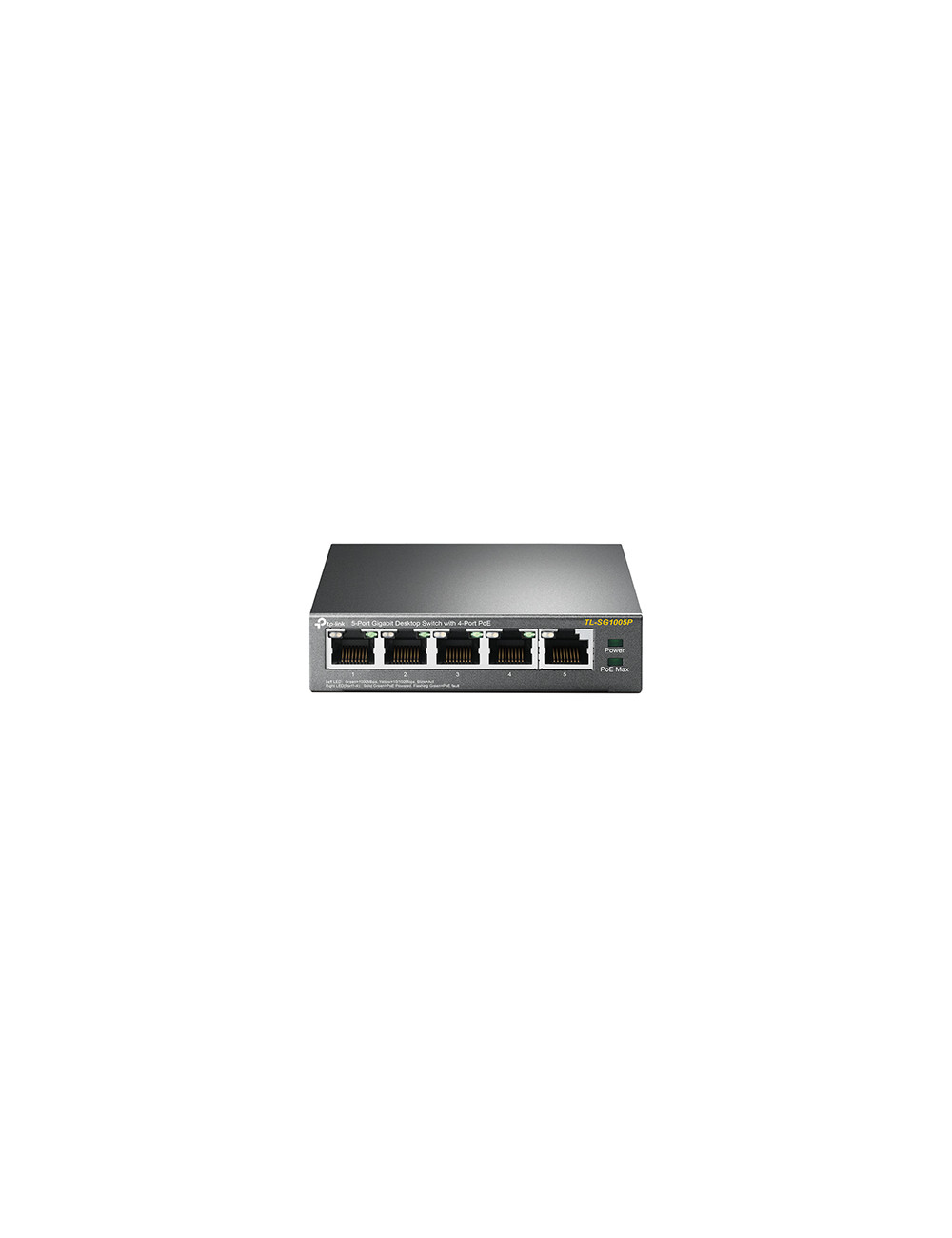 TP-LINK Switch TL-SG1005P Unmanaged, Desktop, 1 Gbps (RJ-45) ports quantity 5, PoE ports quantity 4, Power supply type External