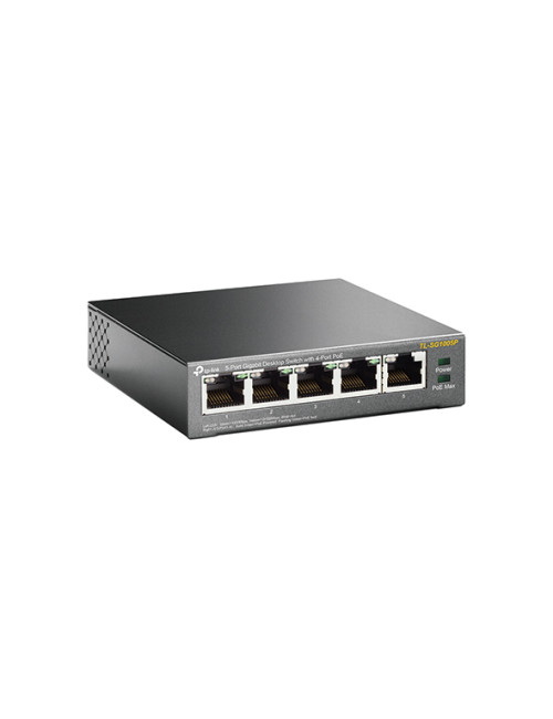 TP-LINK Switch TL-SG1005P Unmanaged, Desktop, 1 Gbps (RJ-45) ports quantity 5, PoE ports quantity 4, Power supply type External