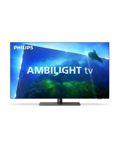 TV Set|PHILIPS|65"|OLED/Smart|3840x2160|Wireless LAN|Bluetooth|Google TV|Metallic|65OLED818/12