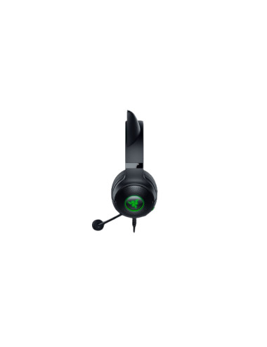 Razer Headset Kraken Kitty V2 Microphone, Black, Wired, On-Ear, Noise canceling