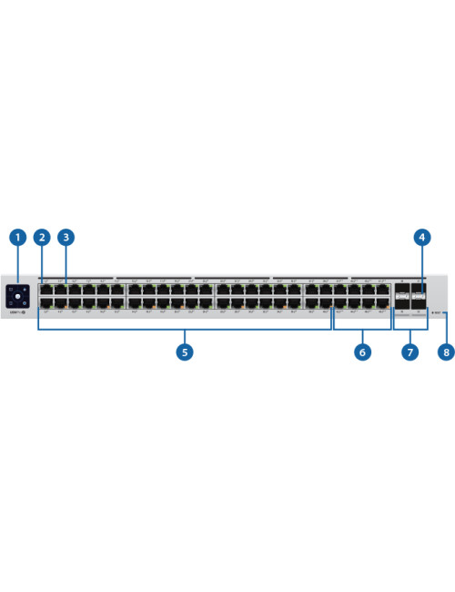 Šakotuvas Ubiquiti Networks UBIQUITI USW-Pro-24-POE 24-port + 2xSFP+ 10 Gigabit Switch 16x PoE+ 8x POE++