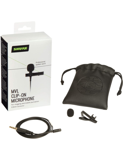 Shure MVL Lavalier Microphone for Smartphone or Tablet