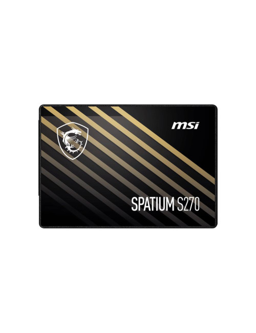 SSD|MSI|SPATIUM S270|480GB|SATA|3D NAND|Write speed 450 MBytes/sec|Read speed 500 MBytes/sec|2,5"|TBW 250 TB|MTBF 2000000 hours|