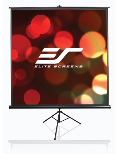 Elite Screens Tripod Series T113UWS1 Diagonal 113 ", 1:1, Viewable screen width (W) 203 cm, Black