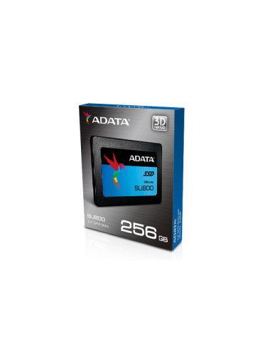 ADATA Ultimate SU800 256 GB, SSD form factor 2.5", SSD interface SATA, Read speed 560 MB/s, Write speed 520 MB/s