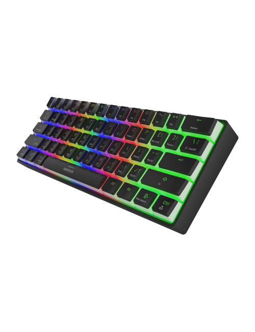 Genesis THOR 660 RGB, Mechanical Gaming Keyboard, RGB LED light, US, Black, Wireless, USB Type-C, Bluetooth