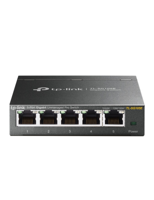 TP-LINK Switch TL-SG105E Web managed, Wall mountable, 1 Gbps (RJ-45) ports quantity 5, Power supply type External