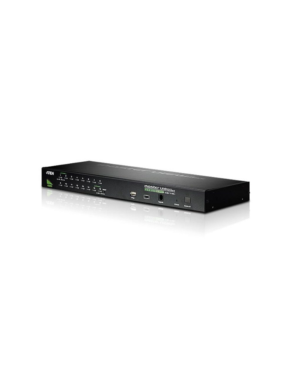 Aten CS1716A 16-Port PS/2-USB VGA KVM Switch with Daisy-Chain Port and USB Peripheral Support