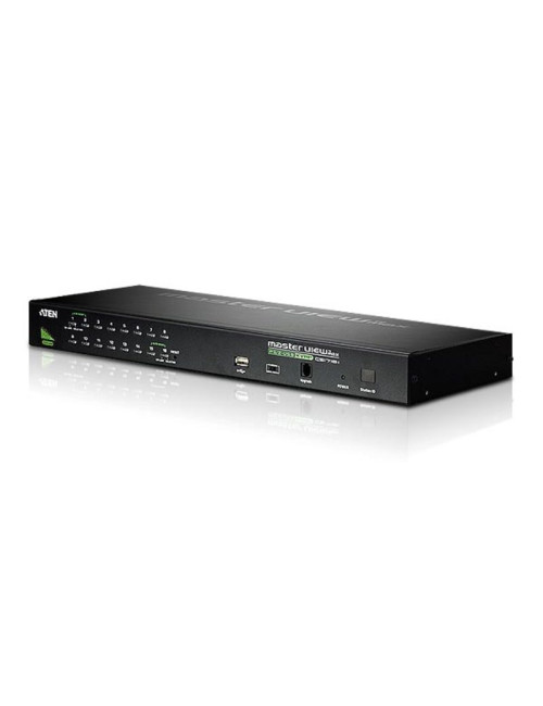 Aten CS1716A 16-Port PS/2-USB VGA KVM Switch with Daisy-Chain Port and USB Peripheral Support