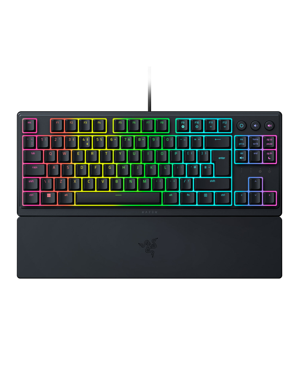 Razer Ornata V3 Tenkeyless RGB LED light, NORD, Wired, Black, Mechanical Gaming keyboard