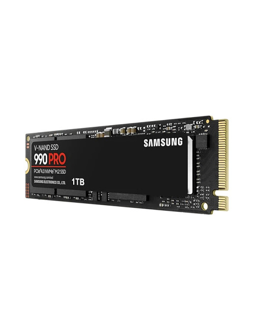 Samsung 990 PRO 1000 GB, SSD form factor M.2 2280, SSD interface PCIe Gen4x4, Write speed 6900 MB/s, Read speed 7450 MB/s