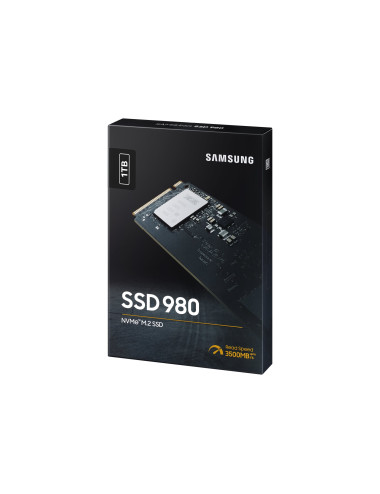 Samsung V-NAND SSD 980 1000 GB, SSD form factor M.2 2280, SSD interface M.2 NVME, Write speed 3000 MB/s, Read speed 3500 MB/s