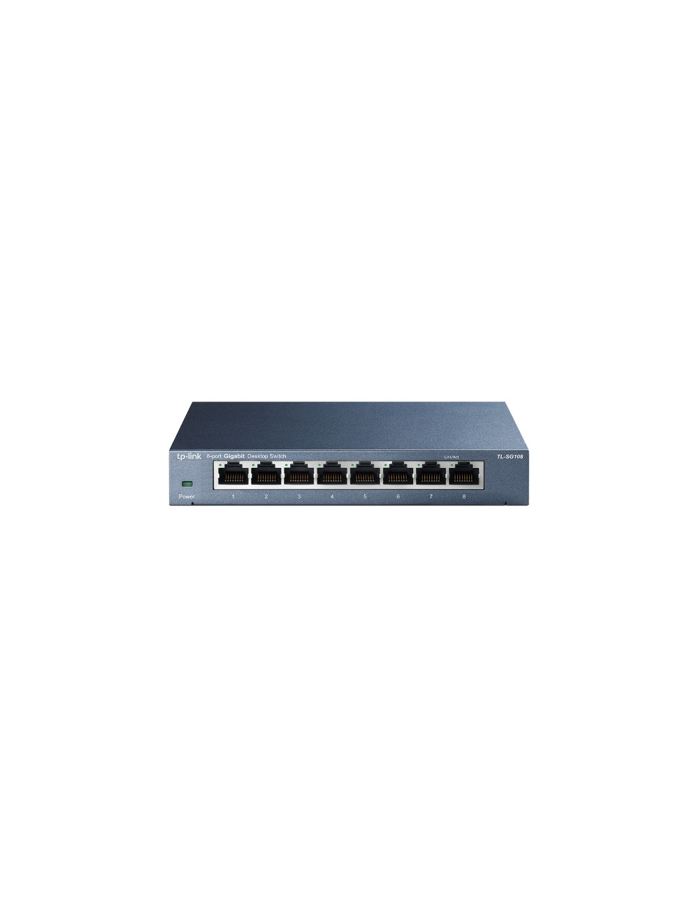 TP-LINK Switch TL-SG108 Unmanaged, Desktop, 1 Gbps (RJ-45) ports quantity 8, Power supply type External