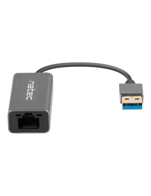 Natec Ethernet Adapter, Cricket USB 3.0, USB 3.0 to RJ45, Black