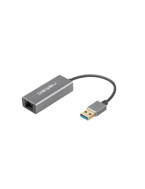 Natec Ethernet Adapter, Cricket USB 3.0, USB 3.0 to RJ45, Black