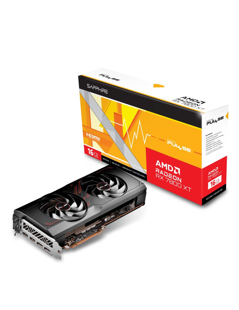 Graphics Card|SAPPHIRE|AMD Radeon RX 7800 XT|16 GB|GDDR6|256 bit|PCIE 4.0 16x|2xHDMI|2xDisplayPort|11330-02-20G