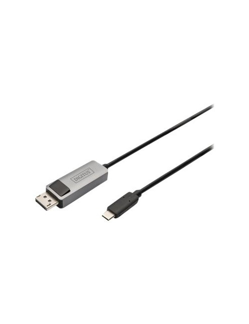 Digitus Bi-directional Adapter Cable DB-300334-020-S 2 m, Black, Display Port, USB-C