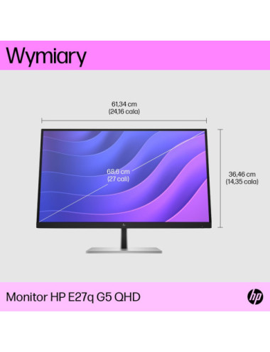 HP E27q G5 computer monitor...