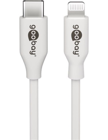 Goobay 39448 Lightning - USB-C USB charging and sync cable, 2 m, white Goobay USB-C male Apple Lightning male (8-pin)