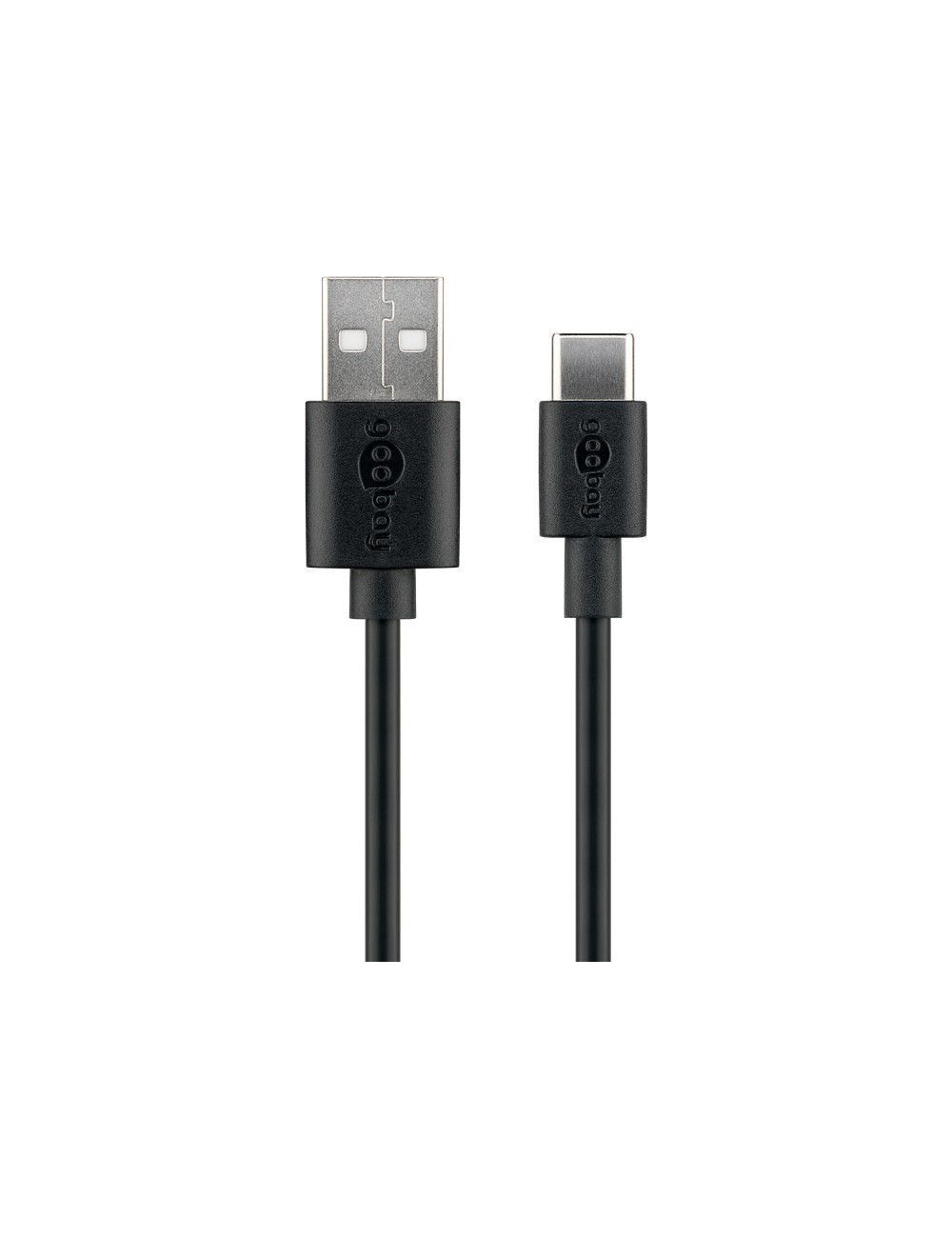 Goobay 59122 USB 2.0 cable (USB-C to USB A), black Goobay