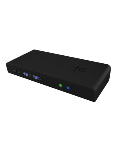 Icy Box IB-DK2251AC USB 3.2 Gen 1 Notebook DockingStation, DisplayLink, 2x HDMI up to 2K@60 Hz Raidsonic