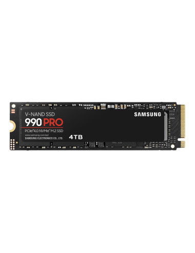 Samsung 990 PRO 4000 GB SSD form factor M.2 2280 SSD interface NVMe Write speed 6900 MB/s Read speed 7450 MB/s
