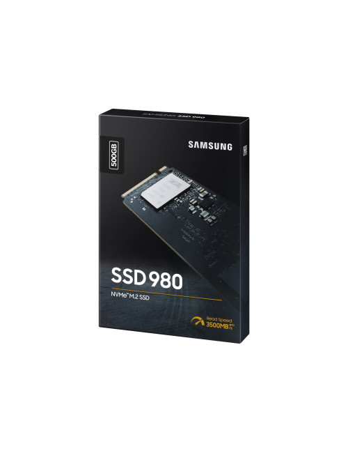 Samsung V-NAND SSD 980 500 GB SSD form factor M.2 2280 SSD interface M.2 NVME Write speed 3000 MB/s Read speed 3500 MB/s