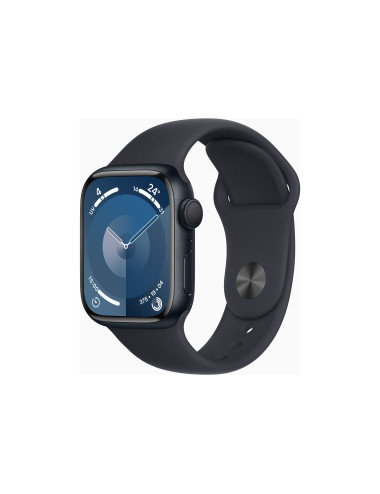 Apple Watch Series 9 GPS 41mm Midnight Aluminium Case with Midnight Sport Band - S/M Apple