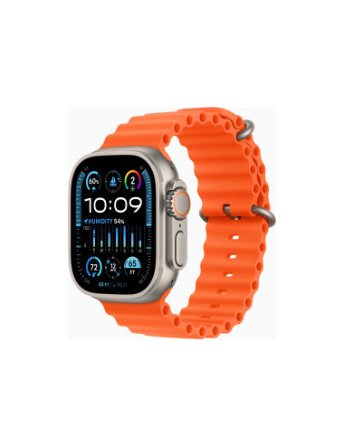 Apple Watch Ultra 2 GPS + Cellular, 49mm Titanium Case with Orange Ocean Band Apple