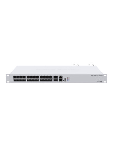 MikroTik Cloud Router Switch 326-24S+2Q+RM with RouterOS L5, 1U rackmount Enclosure MikroTik