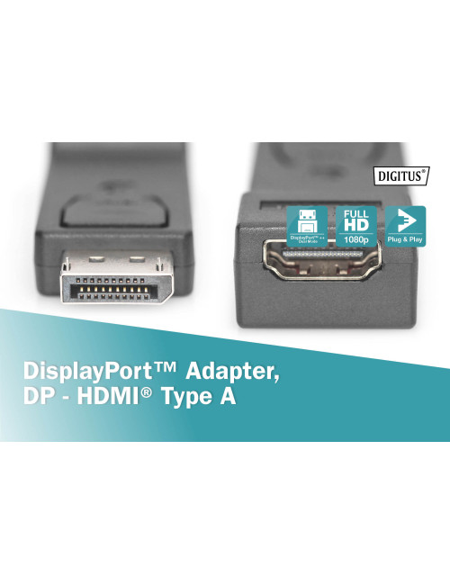 Digitus DisplayPort to HDMI adapter DP to HDMI