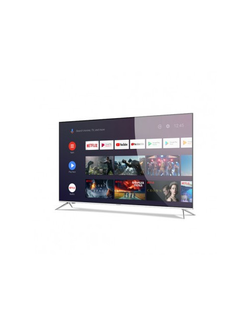 Allview QL50ePlay6100-U 50" (126cm) 4K UHD QLED Smart Android TV, Google Assistant, Silver Metallic Frame Allview QL50ePlay6100-