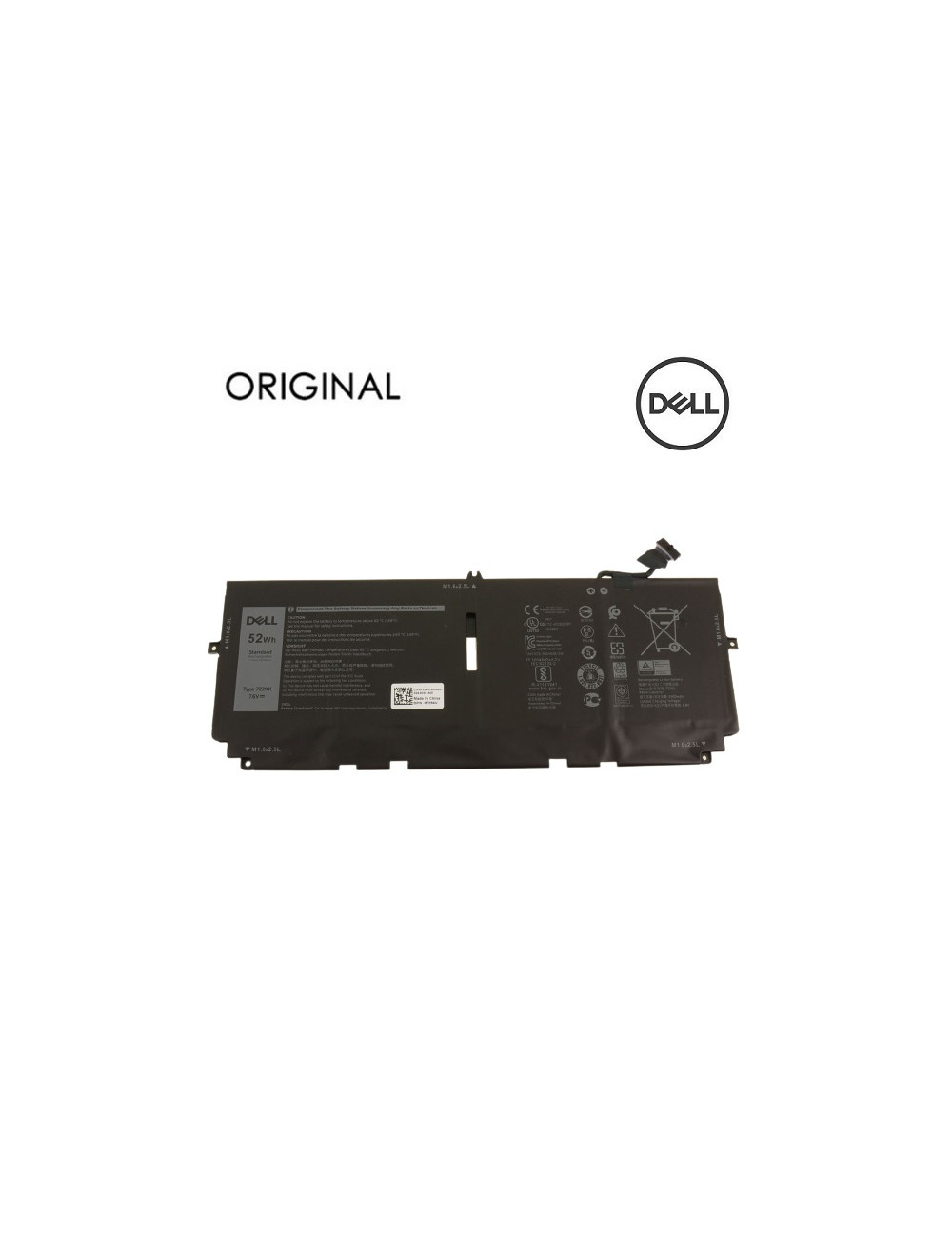 Notebook Battery DELL 722KK, 52Wh, Original