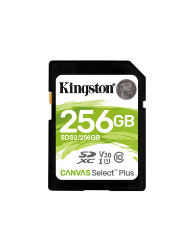 Kingston Canvas Select Plus - flash memory card - 256 GB - SDXC UHS-I Kingston