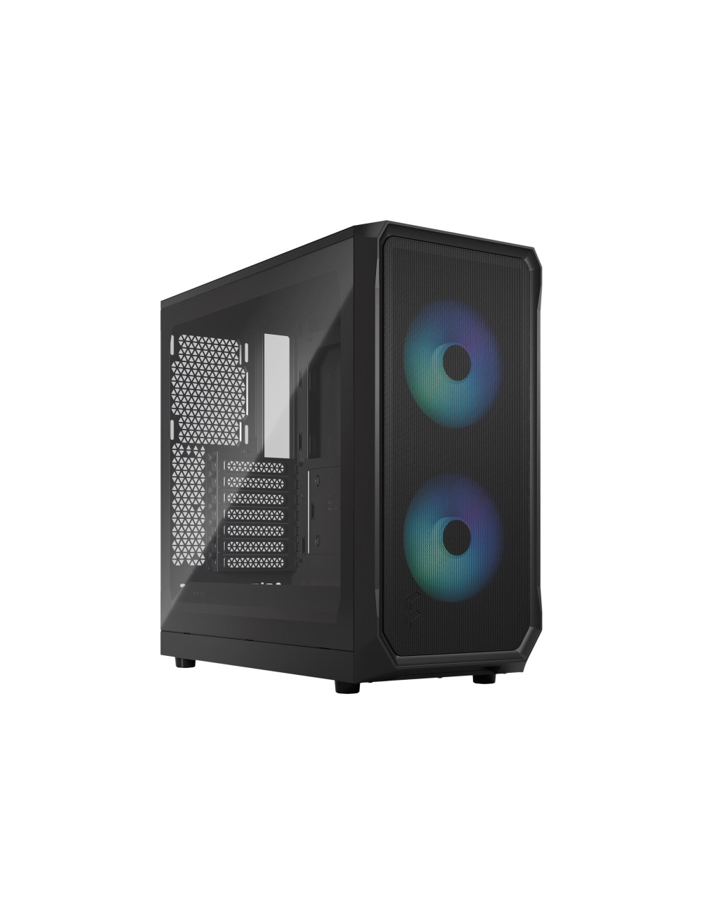 Fractal Design Focus 2 Side window RGB Black TG Clear Tint Midi Tower Power supply included No