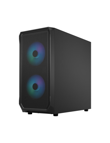 Fractal Design Focus 2 Side window RGB Black TG Clear Tint Midi Tower Power supply included No