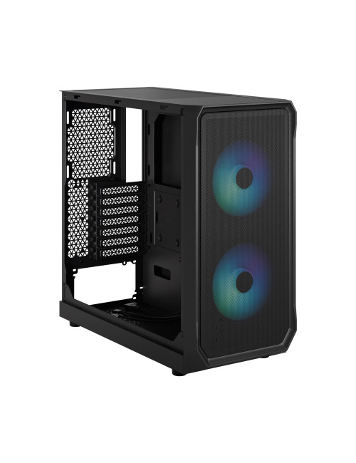 Fractal Design Focus 2 Side window RGB Black TG Clear Tint Midi Tower Power supply included No