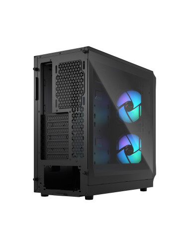 Fractal Design Focus 2 Side window RGB Black TG Clear Tint Midi Tower Power supply included No