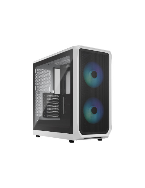 Fractal Design Focus 2 Side window RGB White TG Clear Tint Midi Tower Power supply included No